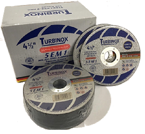 Disco de Corte 4.1/2"x1,0x7/8" - Turbinox (10 pçs)