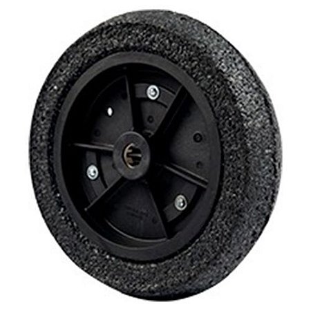 Roda 3,25x8x1 aro plástico com pneu maciço c/ rolamento - Rodado Forte