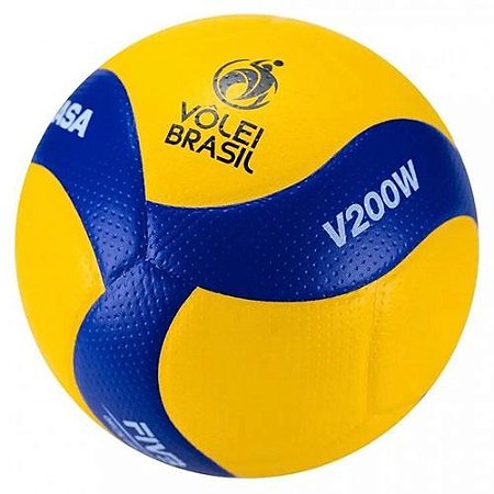 1 Peça Bola De Vôlei Azul E Amarela De Pu, Tamanho 5, Bola De