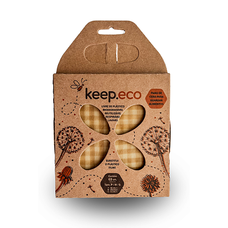Pano de Cera Kit Apis (PMG) - Xadrez Bege