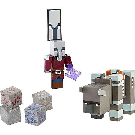 Boneco Minecraft Capitão De Ataque E Saqueador - Mattel