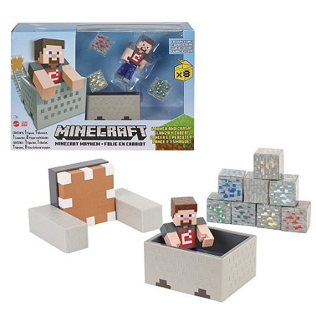 Boneco Minecraft Mayhem Playset - Mattel - Alves Baby