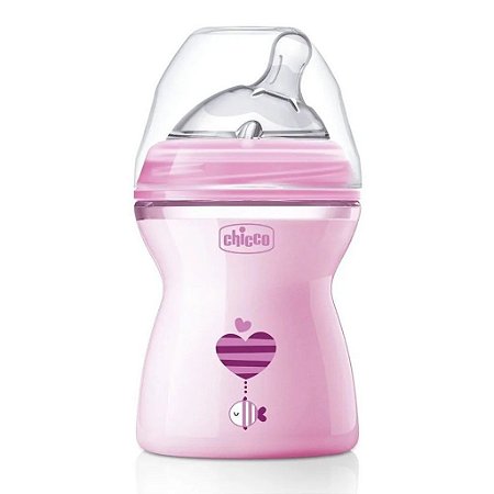 Mamadeira Step Up Rosa 250ml (2m+) - Chicco