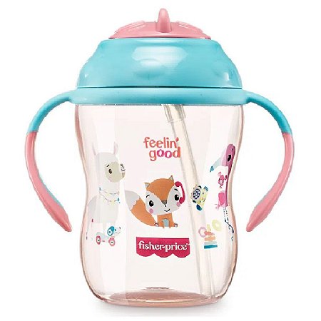 Copo de Treinamento Moments Rosa 270ml (+6m) - Fisher Price