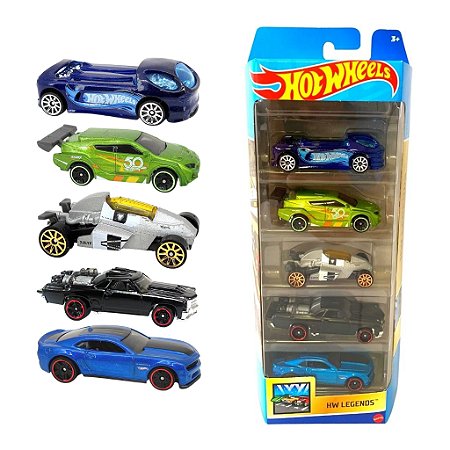 Conjunto 5 Carrinhos Hot Wheels Hw Legends -  Mattel