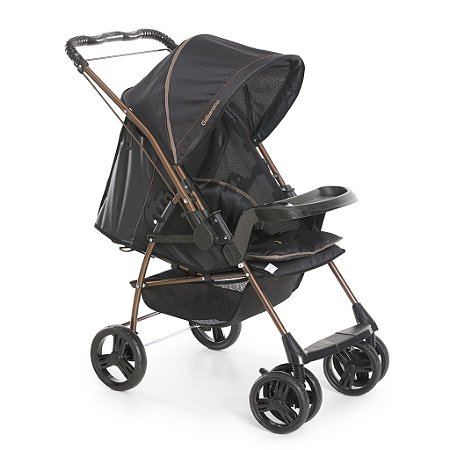 Carrinho Milano Rev II Preto Cobre (0 a 15 Kg) - Galzerano