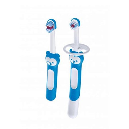 Escova Learn To Brush (5+m) Embalagem Dupla Azul - MAM