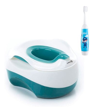 Troninho Flex Potty Blue Safety 1st Com  Escova De Dentes