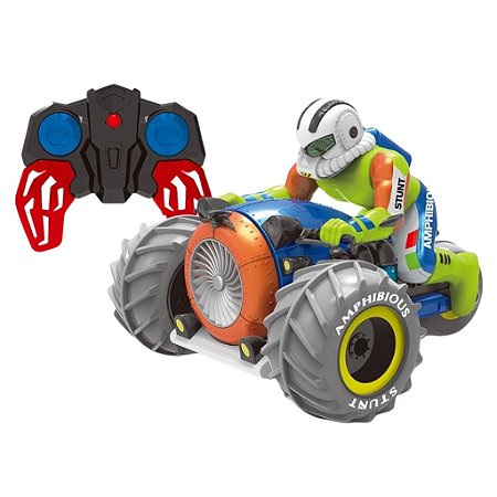 Carrinho De Controle Remoto Toying Anfíbio Água E Terra