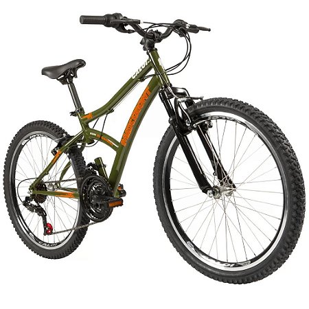 Bicicleta Max Front Verde Aro 24  com Freios V-Brake - Caloi