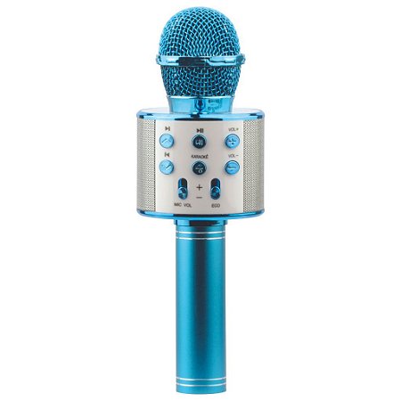 Microfone Karaokê Infantil com Bluetooth Azul - Toyng