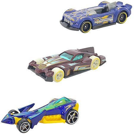 Kit com 3 Carros Hot Wheels Modelo 3 - Mattel