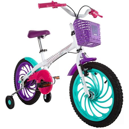 Bicicleta Infantil Ceci Branca Aro 16 (Modelo 2022) - Caloi