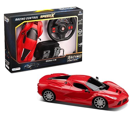 Carrinho Racing Control Speed X Vermelho - Multikids