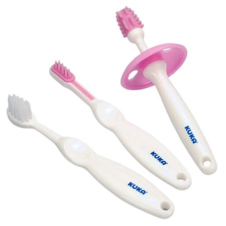 Kit Higiene Dental Rosa- Kuka