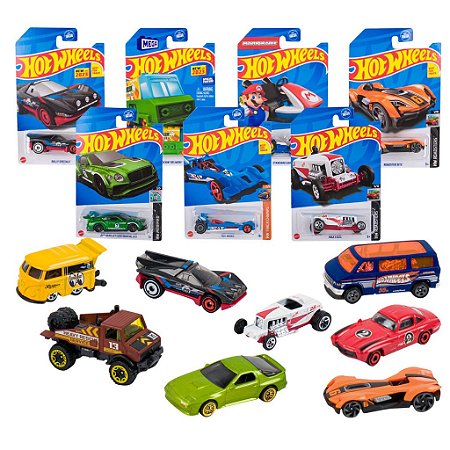 Carrinhos Hot Wheels Sortidos com 12 Unidades - Mattel - Alves Baby