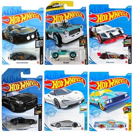 Carrinhos Hot Wheels Sortidos com 6 Unidades - Mattel