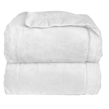 Cobertor Plush Cosy Branco - Laço Bebê