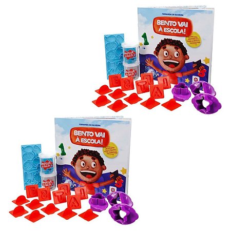 Kit 2 Livros Bento Vai à Escola c/ Massa Modelar - Estrela