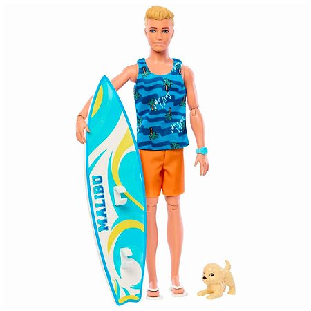 Barbie Fashion & Beauty Boneco Ken Dia do Surf - Mattel