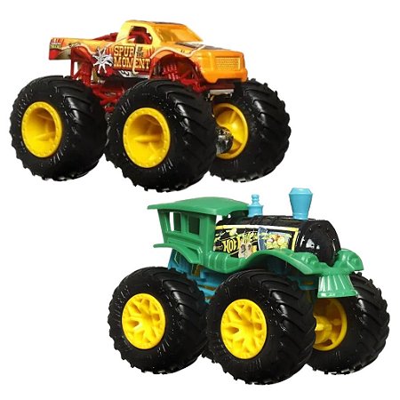 Hot Wheels Monster Truck Spur Moment VS Loco Punk - Mattel