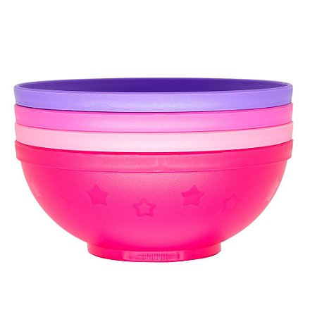 Kit 4 Bowls Infantis 300ml Colorido - Infanti
