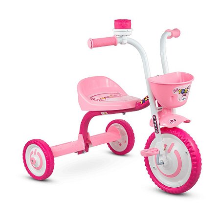 Triciclo Infantil de Alumínio Rosa You 3 Girl - Nathor