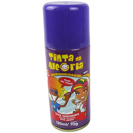 Tinta Spray da Alegria para Cabelo Roxa 120ml/70g - Semaan