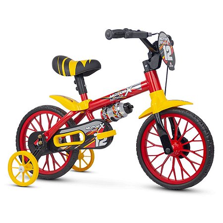 Bicicleta Infantil Aro 12 com Rodinhas Motor x - Nathor