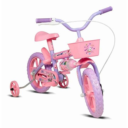 Bicicleta Infantil Amy Aro 12 Lilás e Rosa - Verden