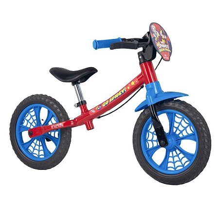 Bicicleta Balance Bike Infantil Spider Man Aro 12 - Nathor