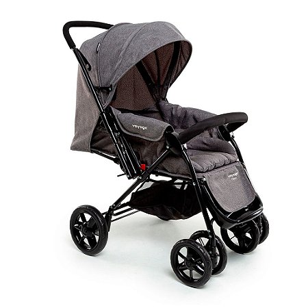 Carrinho de Bebê Choice Cinza Melange - Voyage