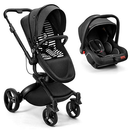 Carrinho de Passeio Candy X Preto e Bebê Conforto - Litet