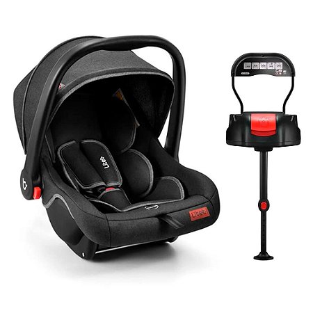 Bebê Conforto Preto Mescla e Base Isofix - Litet