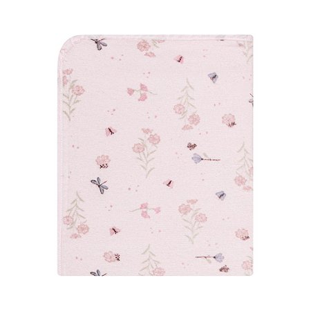 Cobertor Estampado Flores no Jardim 1,10m × 90cm - Papi Mami