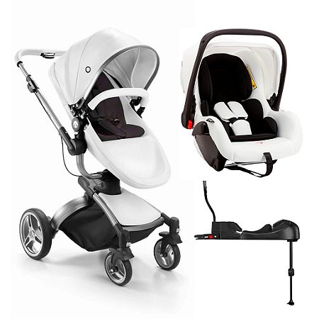 Carrinho Passeio Moisés Candy c/ Bebê Conforto e Base Isofix