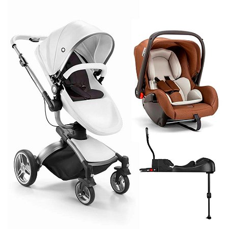 Carrinho Passeio Moisés Candy c/ Bebê Conforto e Base Isofix