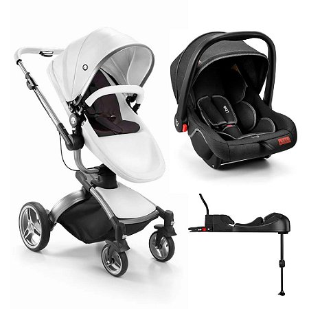 Carrinho Passeio Moisés Candy c/ Bebê Conforto e Base Isofix