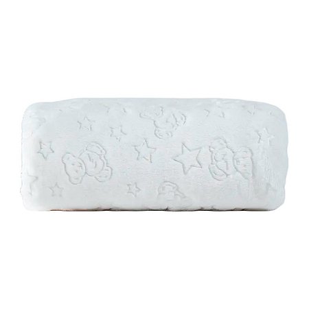 Cobertor Fleece Abraço De Urso Duplo Branco - Hug