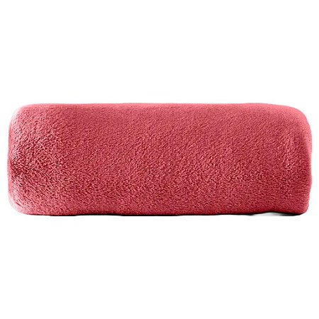 Cobertor Confort Chic Simples Rosa Antigo - Hug