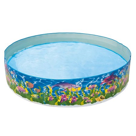 Piscina Semirrígida Vida Marinha 1000Litros 183x38 - Bel Fix