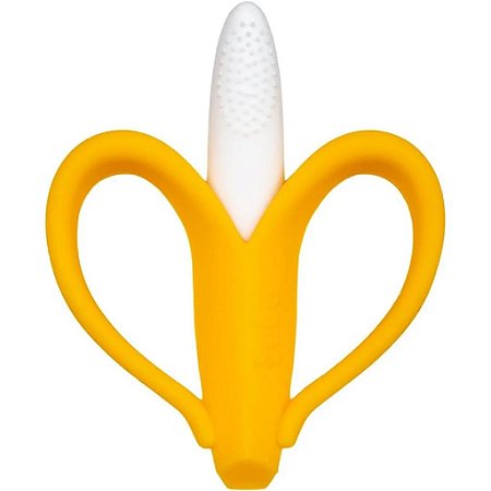 Massageador De Gengiva Banana Amarela - Buba