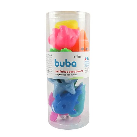 Bichinhos Para Banho Amiguinhos Aquáticos 10Un - Buba