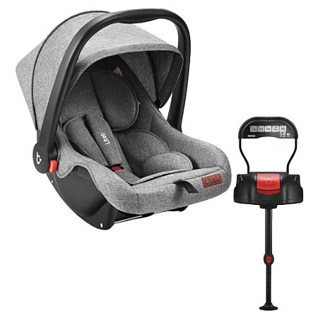 Bebê Conforto (13 kg) Cinza Mesclado com Base Isofix - Litet