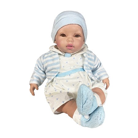 Boneco Bebê Reborn Romeu Blue - Pupee