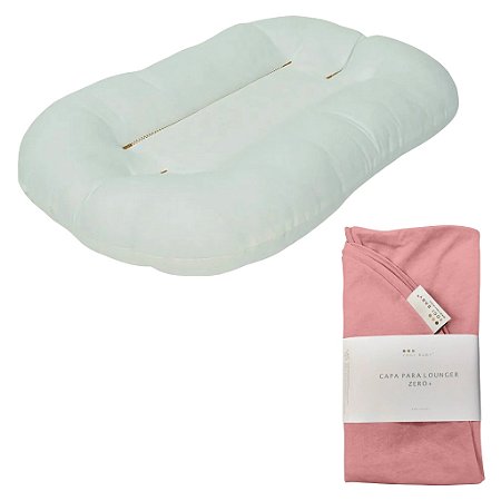 Ninho Para Bebê Zero+ Cru com Capa Pink-a-boo - Yogi Baby