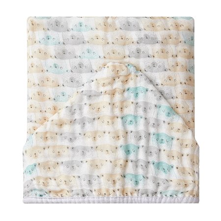 Toalhão de Banho Soft Premium com Capuz Urso - Papi Mami