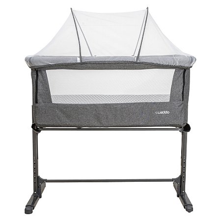 Berço Portátil Lado a Lado MySide Melange Grafite - Kiddo
