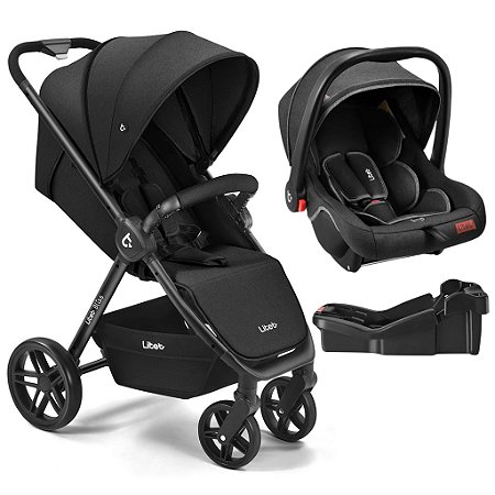 Carrinho de Bebê Bliss com Bebê Conforto e Base - Litet