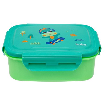 Bento Box Buba Zoo Dino Inox Com Antivazamento 600ml